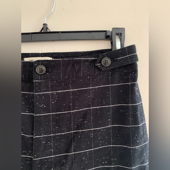 Madewell Slim Wide leg pants in black speckled windowpane size 27 - Picture 2 of 16